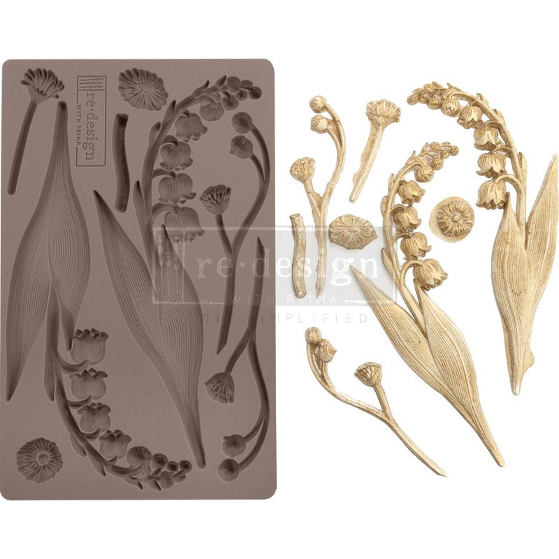 Prima Marketing Re-Design Mould 5"X8"X8mm-Bell Orchids