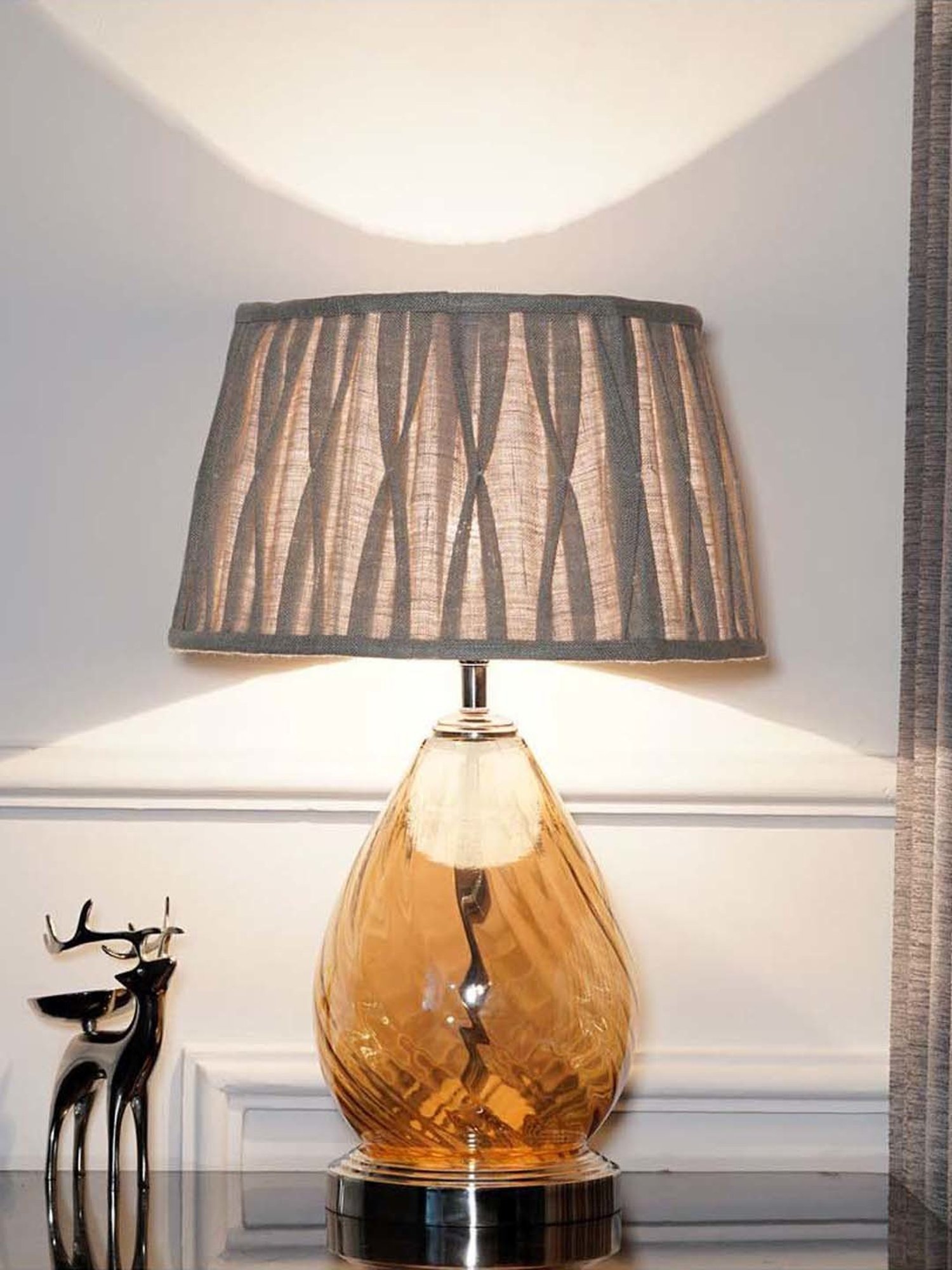 Kapoor E Illuminations Green Study Table Lamp - Set of 1