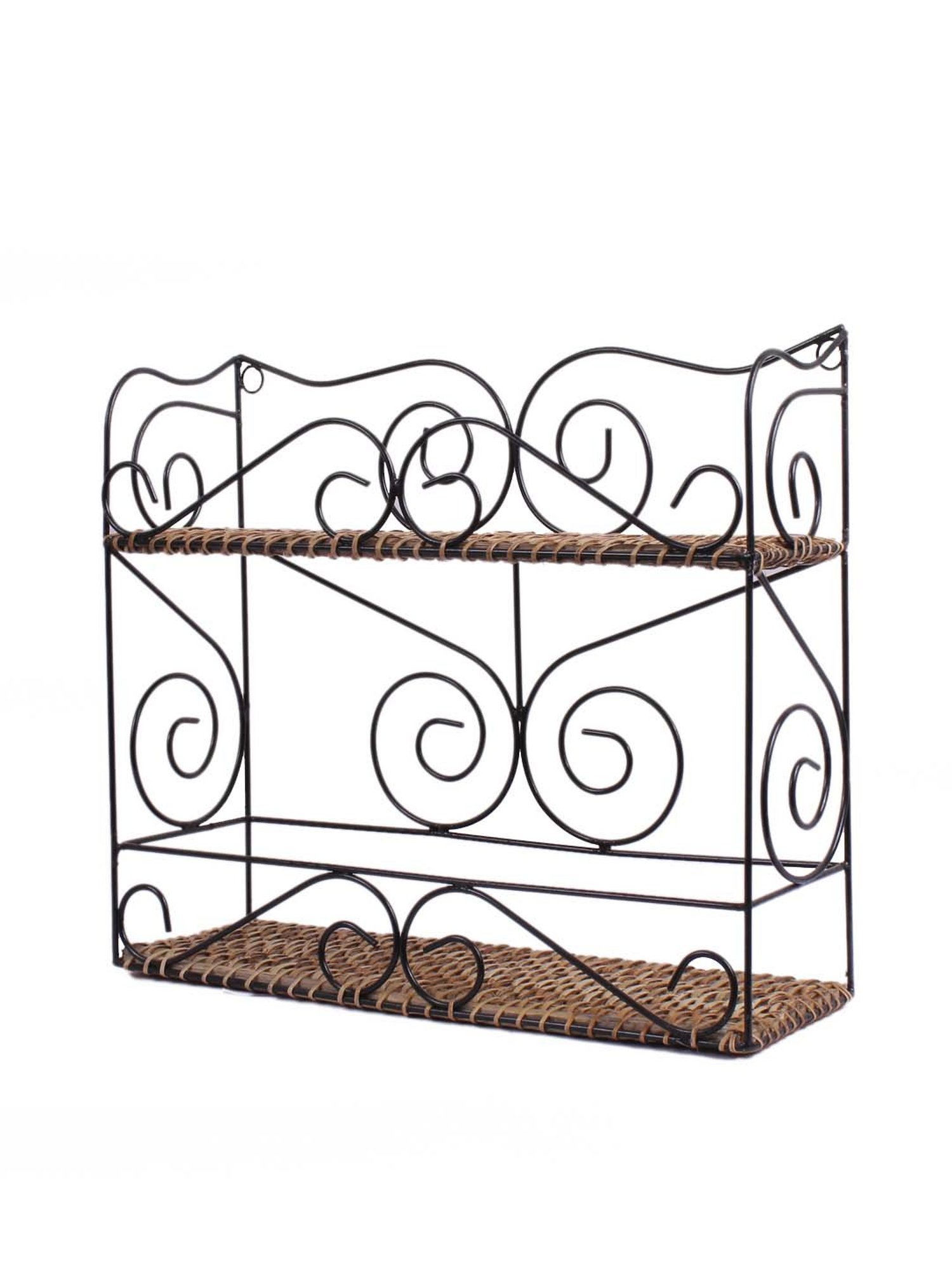 Art Street Black Mdf Jharokha Jali Square Hanging Ornaments Wall Art - Set of 4