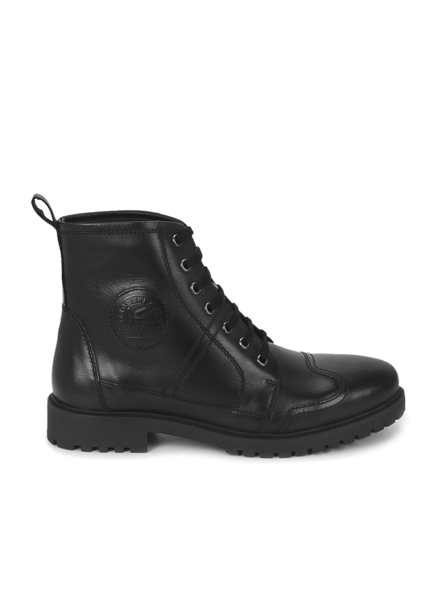 Royal Enfield Men's Huntsman Black Derby Boots
