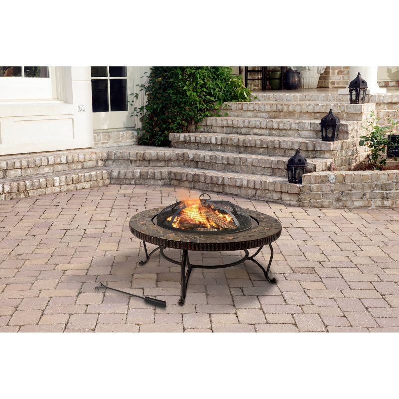 Pleasant Hearth 34" Elizabeth Slate Fire Pit