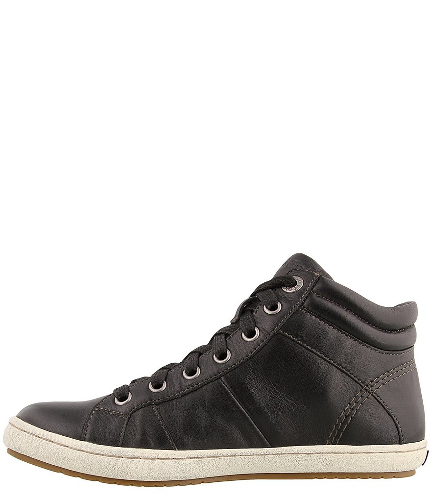 Taos Footwear Union Leather High Top Zip Sneakers