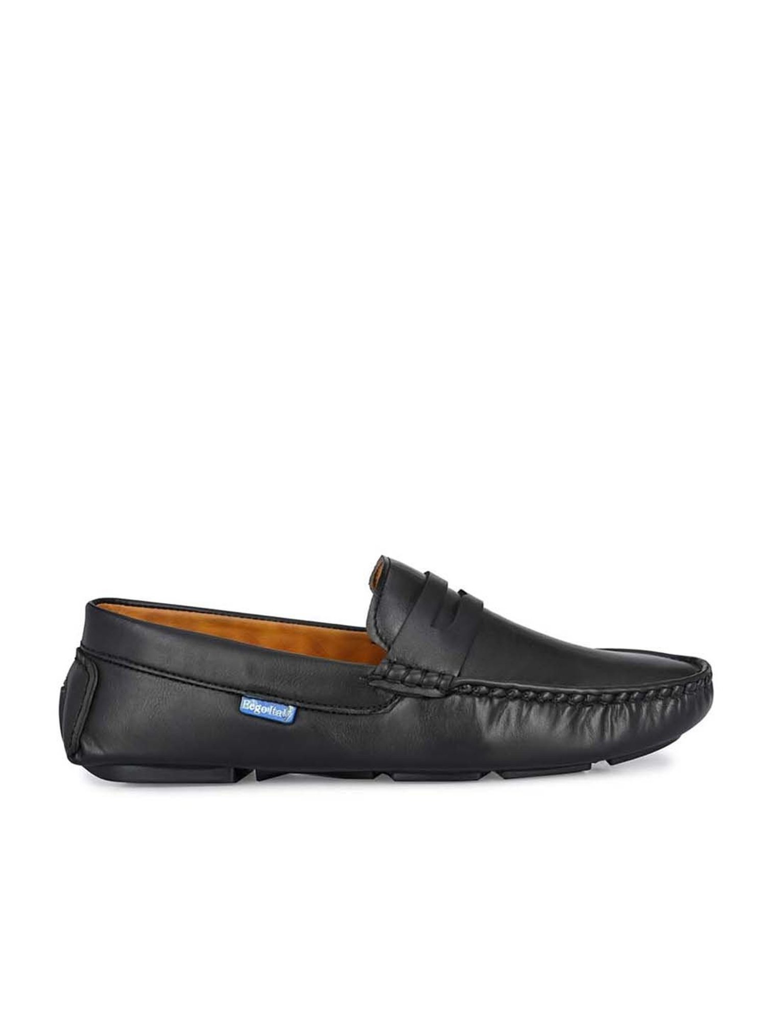 Eego Italy Men's Black Casual Loafers
