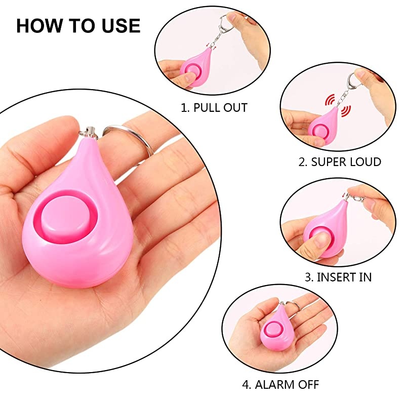 Safesound Personal Alarm  130db Personal Alarm Keychain with Batteries Included Personal Alarms for Women Elders Children