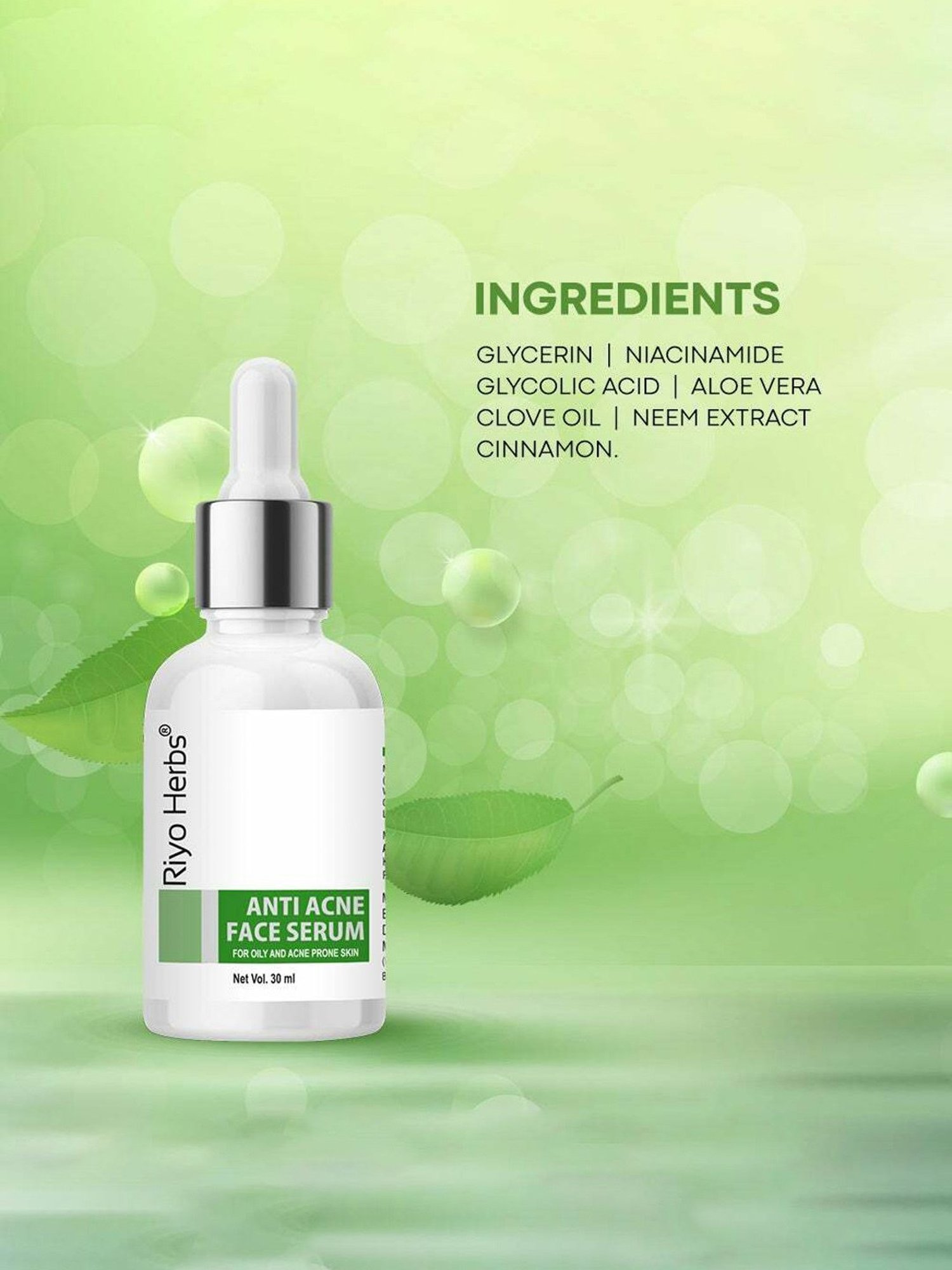 Riyo Herbs Anti Acne Face Serum - 30 ml