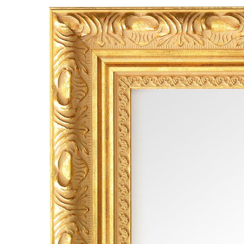 32" x 26" Versailles Wood Framed Wall Mirror Gold - Amanti Art