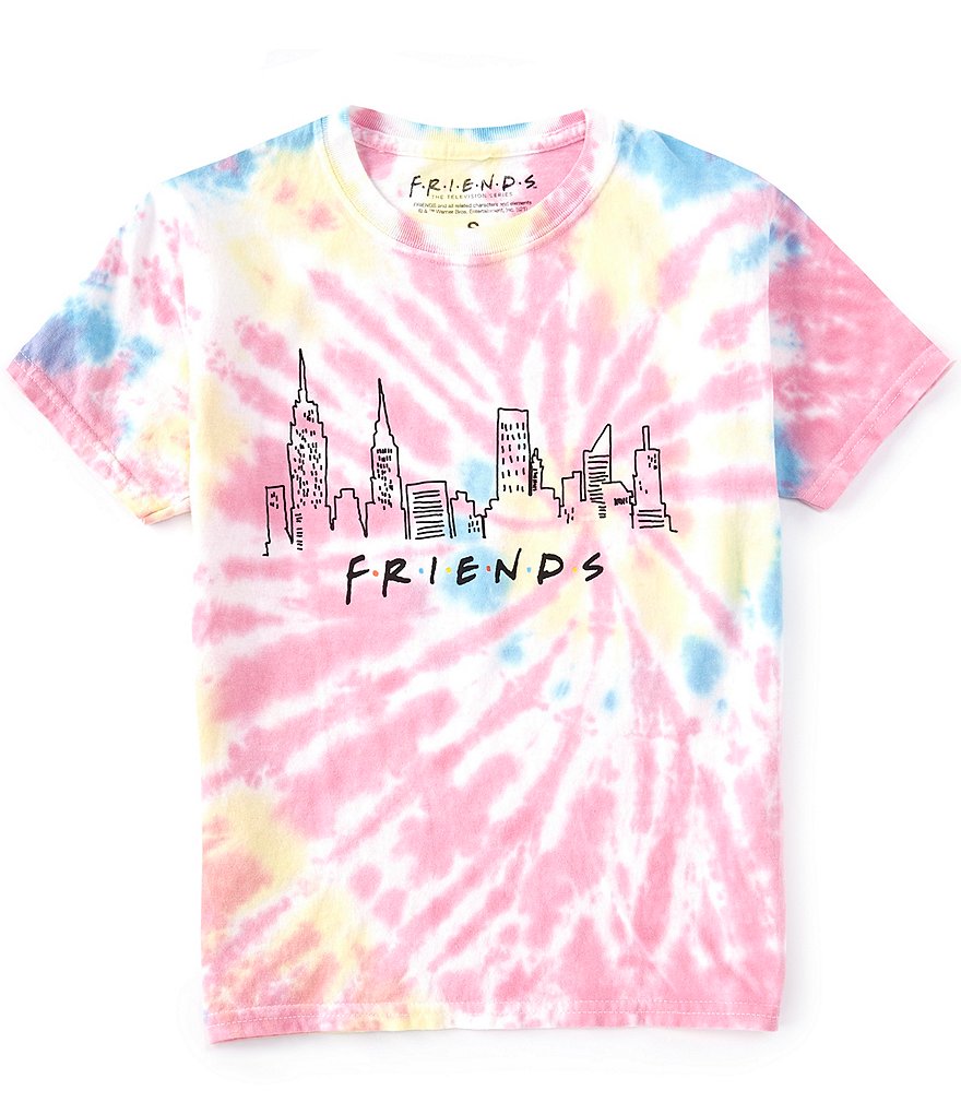 Friends Big Girls 7-16 Short-Sleeve Friends NYC Tie-Dye Tee