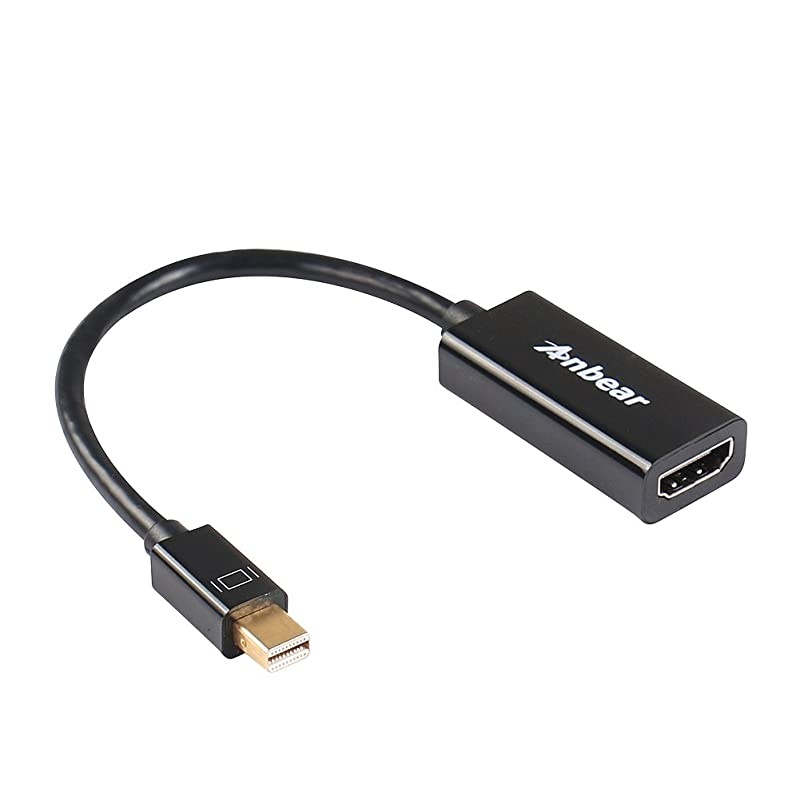 Mini DisplayPort to HDMI Gold Plated Mini Display PortThunderboltTM Port Compatible to HDMI HDTV Male to Female Adapter for Mac Book iMac and More DP V12 Support