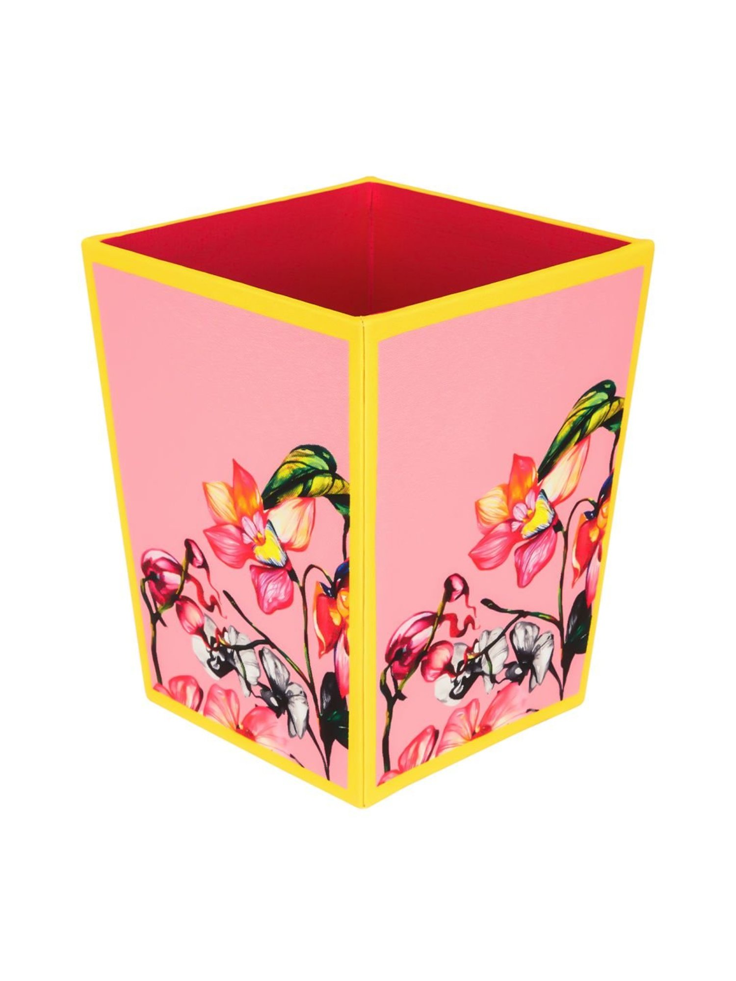 SEJ by Nisha Gupta Pink Wooden Open Dry Bin - 11.5 Litres