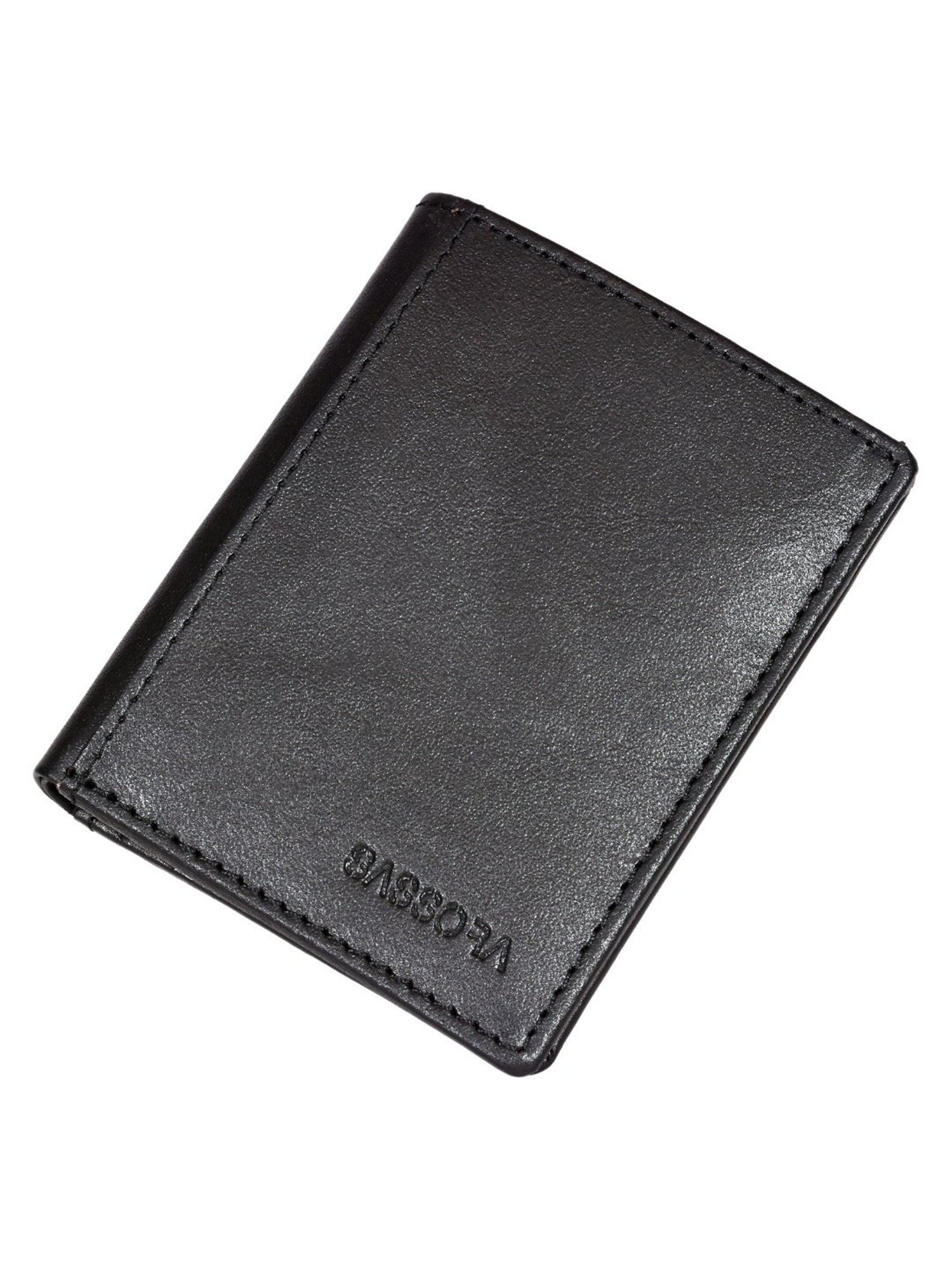 SASSORA JADE Black Leather Bi-Fold Wallet