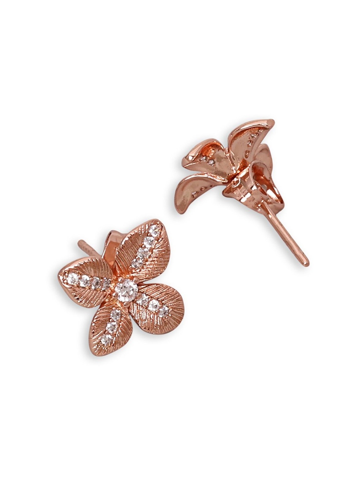 The Real Effect London Silver Stud Earrings for Women