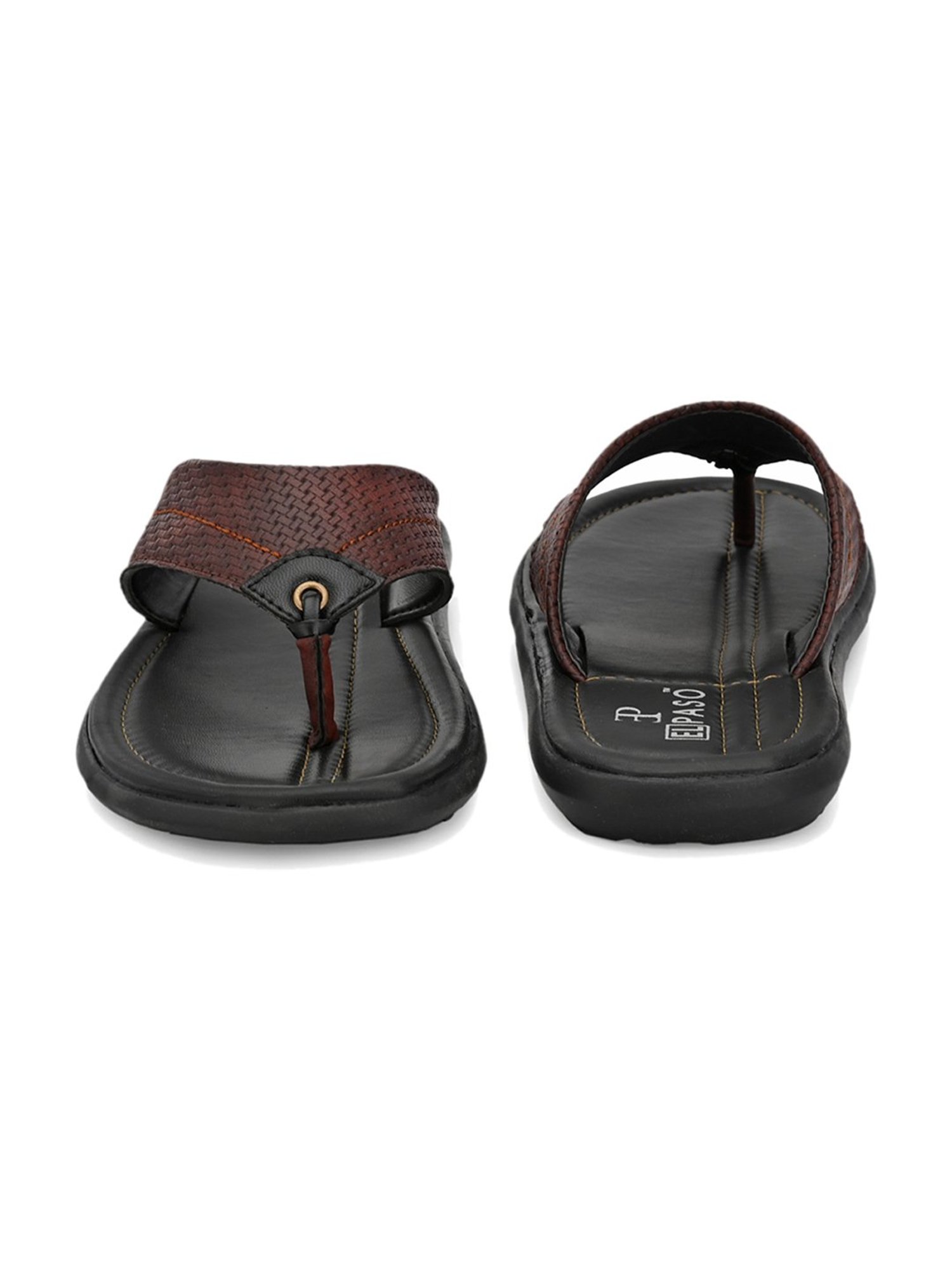 El Paso Maroon Thong Sandals