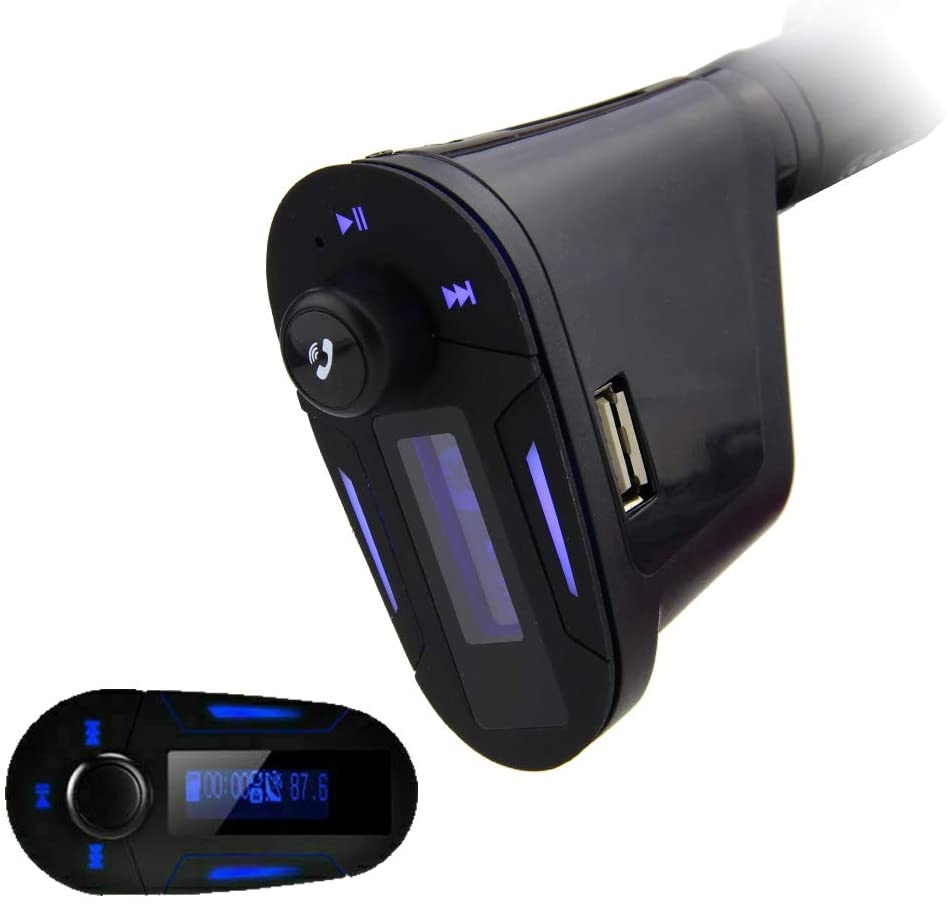 EinCar Bluetooth FM Transmitter MP3 Player Wireless Bluetooth FM Radio Adapter Car Kit with Hands-Free Calling USB Charging Port Support TF Card USB Drive