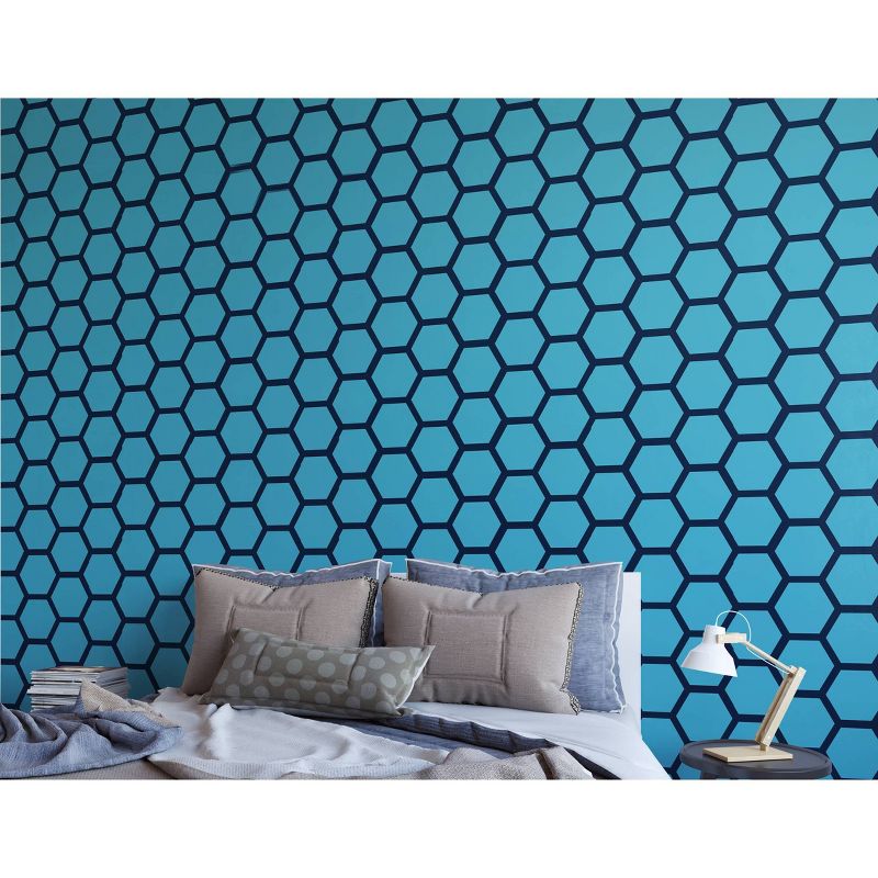 Stencil1 Hexagon Repeating - Wall Stencil 11" x 11"