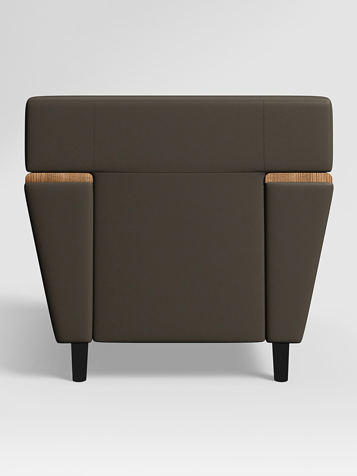 Durian Berry Black Premium Leatherette 2 Seater Sofa