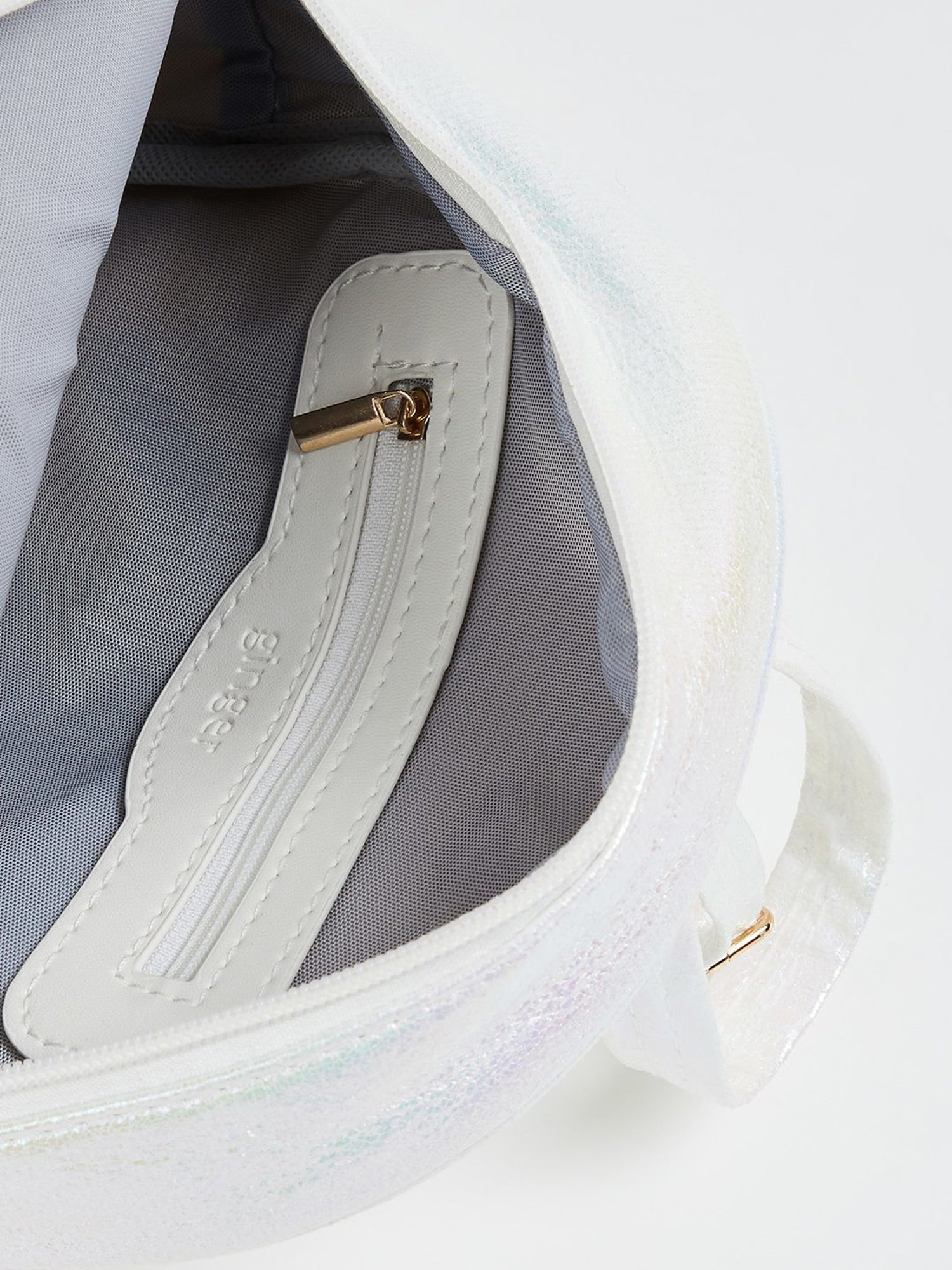 Ginger by Lifestyle White Shimmer Backpack