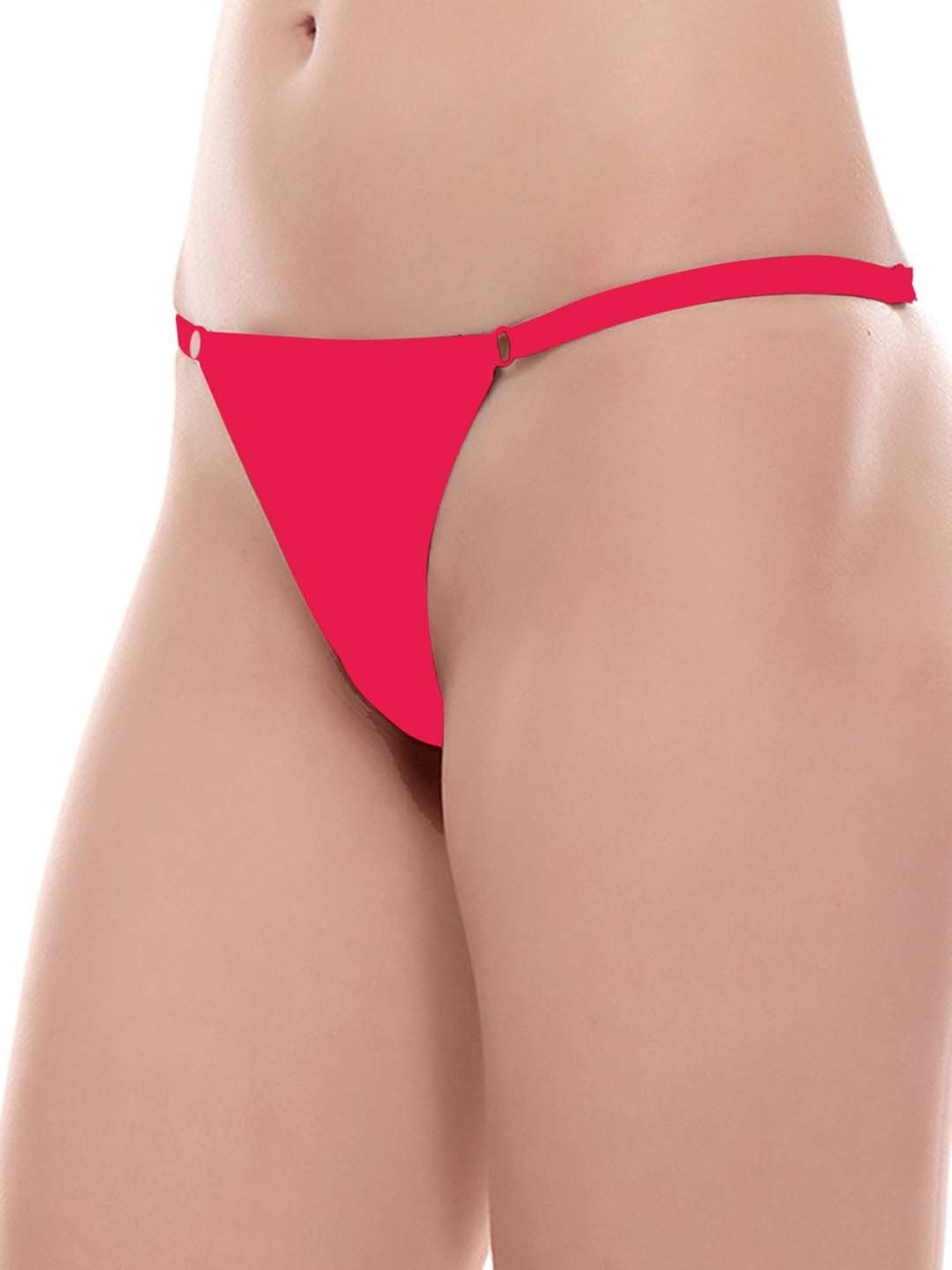 AROUSY Black & Red Thong Panties - Pack Of 3