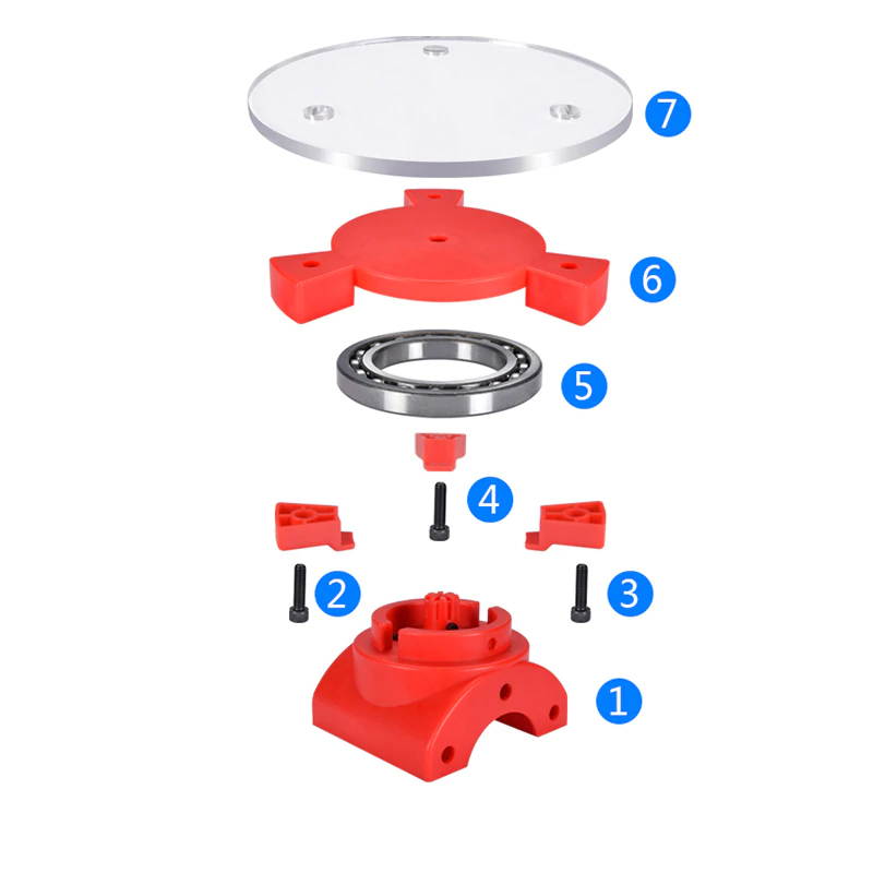 3D Scanner Laser Printer Plate Desktop Object Open Source Scanning Parts Kit DIY 3D adapter plate precision machine