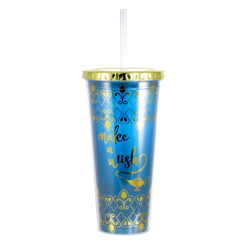 Seven20 Disney Aladdin Make A Wish 16oz PVC Tumbler w/ Lid and Straw