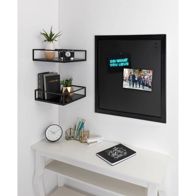 23.5" x 29.5" Bosc Pinboard Black - DesignOvation