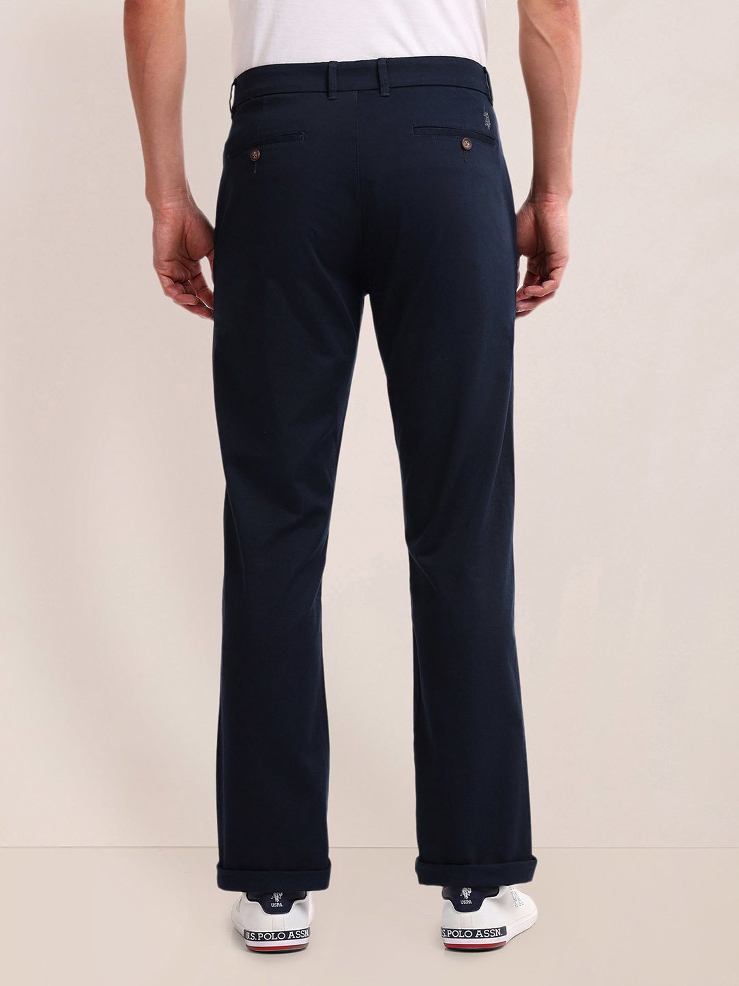 U.S. Polo Assn. Navy Regular Fit Chinos