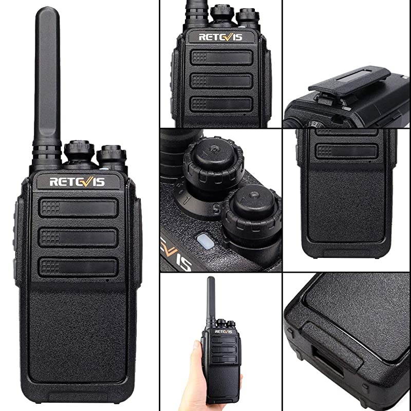 RT28 Walkie Talkies Rechargeable,Small Two Way Radio,Local Alarm VOX Hands Free,Handheld 2 Way Radio with USB Charger,for Business Hotel School Restaurant(10 Pack)