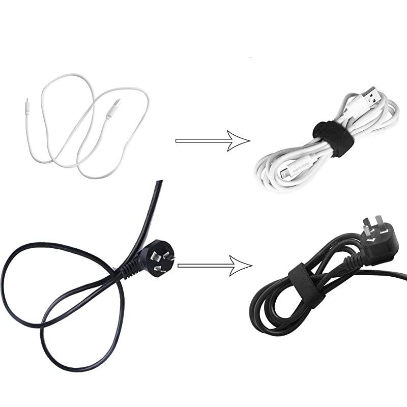 Sets Cable Management Box Organizer 6 Reusable Wire Ties 2 Cable Clips 2 Baby Safety Locks Power Strips Hider Cord Storage Home Office Electric Wires amp Surge Protector Cover Black