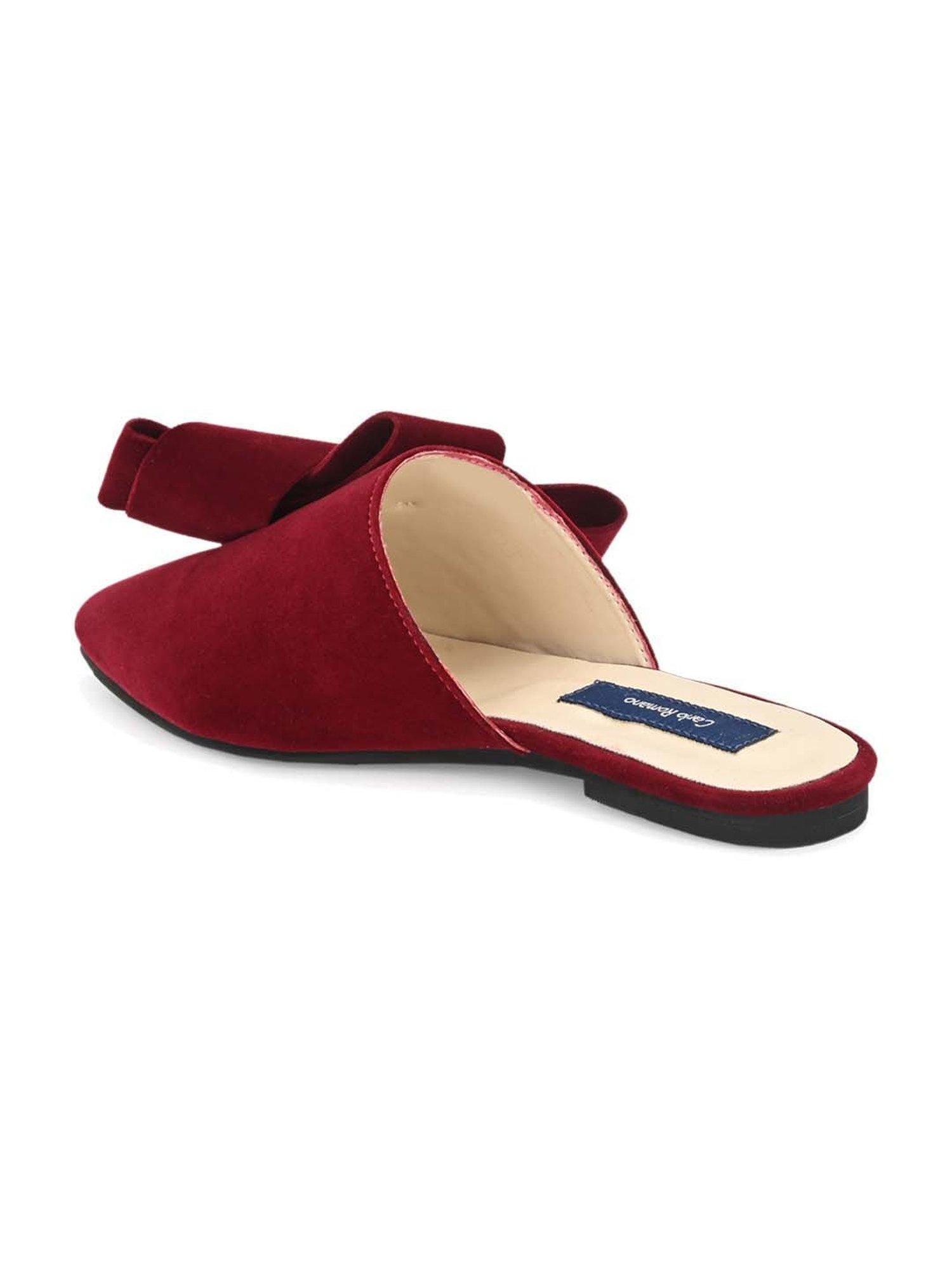 Carlo Romano Women's Maroon Mule Shoes