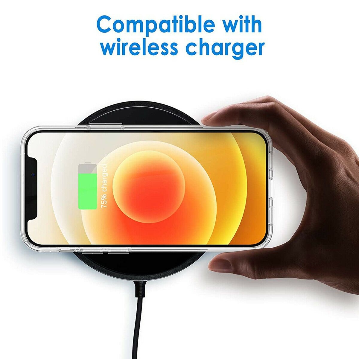 iPhone 12 or 12 Pro Clear Slim Back Shockproof Armor Soft Case Cover