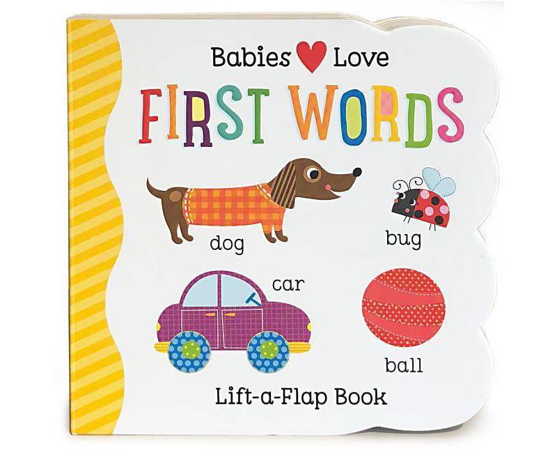 FIRST WORDS (Lift-a-Flap) (Scarlett Wing) (Board Book)
