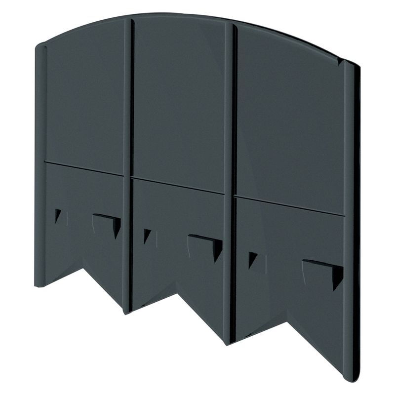 6" Choppers Heavy Duty Hammer In Edging , 40 Piccs - Black - Emsco