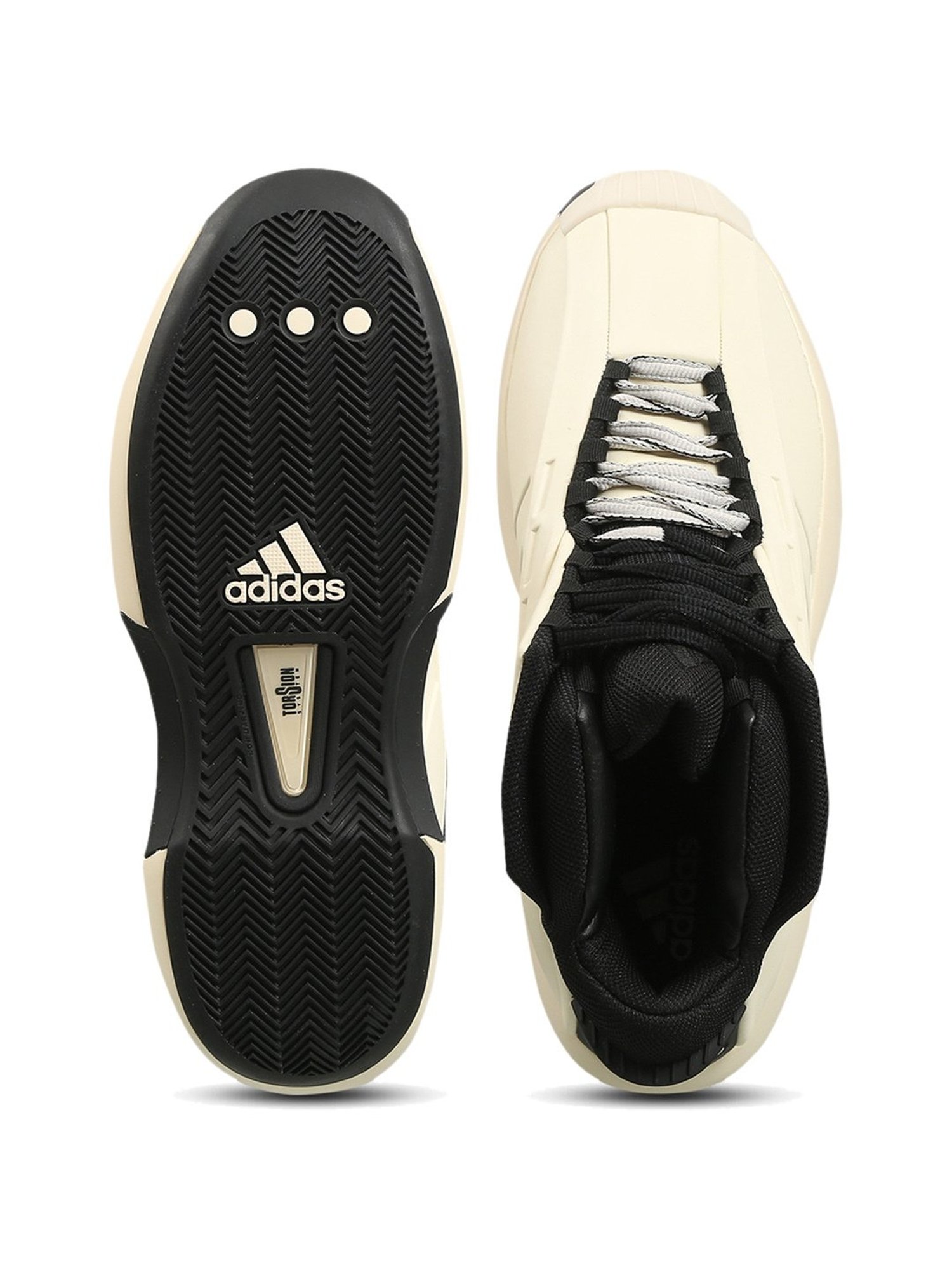 Adidas Men's CRAZY 1 Cream Basketball Shoes