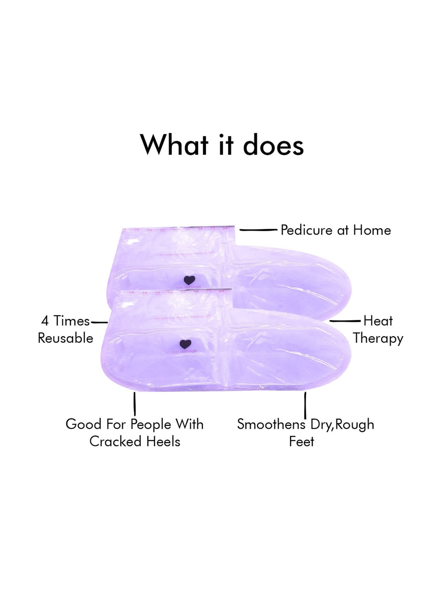 House of Beauty 4 Times Reusable Lavender Paraffin Foot Socks - 1 Pair - 235 gm