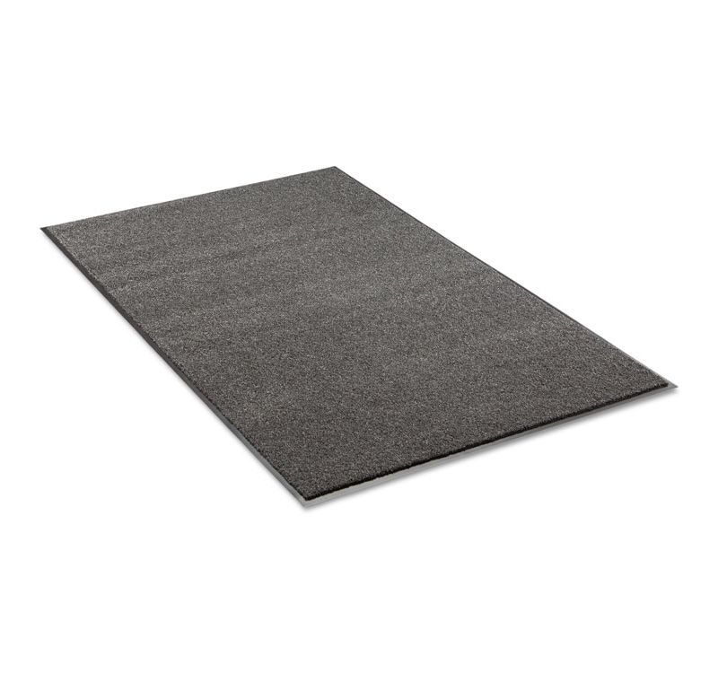 3'x5' Rectangle Solid Floor Mat Black - Crown