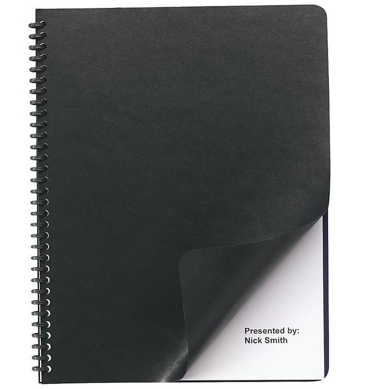 GBC Regency Presentation Covers 8.5"W x 11"H Black 514479