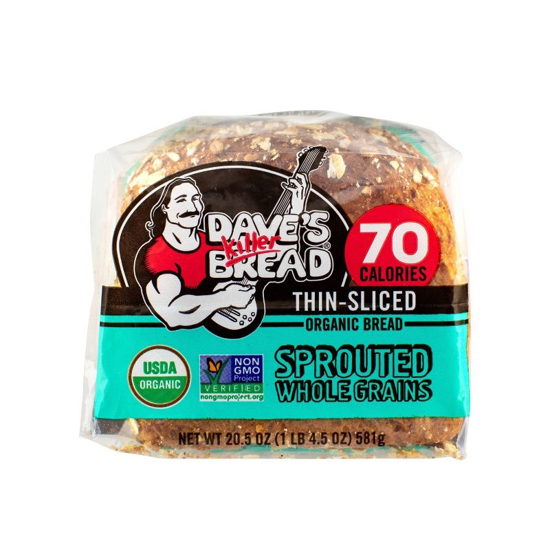 Dave's Killer Bread Sprouted Whole Grains Thin Sliced Bread - 20.5oz