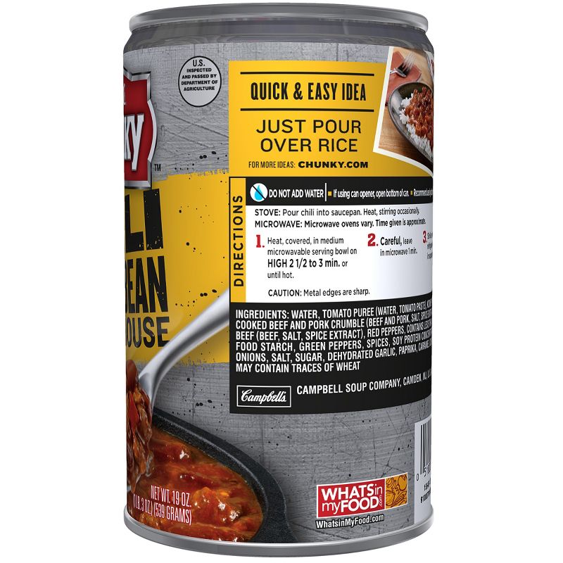 Campbell's Chunky with Bean Roadhouse Chili 19oz