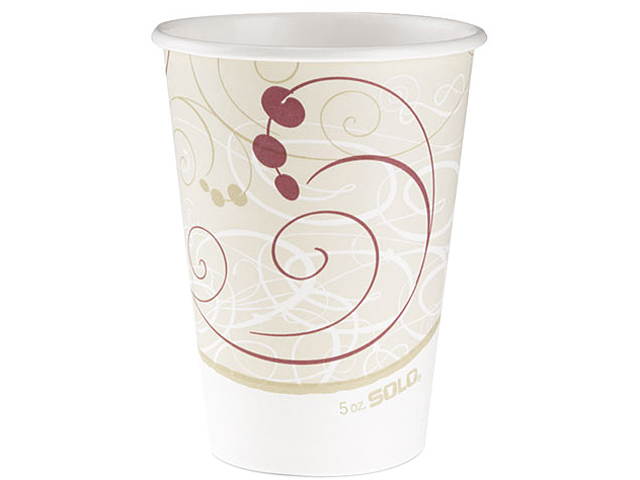 SOLO 412SMJ8000PK Hot Cups, Symphony Design, 12 oz., Beige, 50/Pack