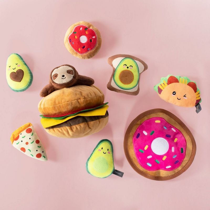 PetShop by Fringe Studio Sprinkle Donut Durable Plush Dog Toy