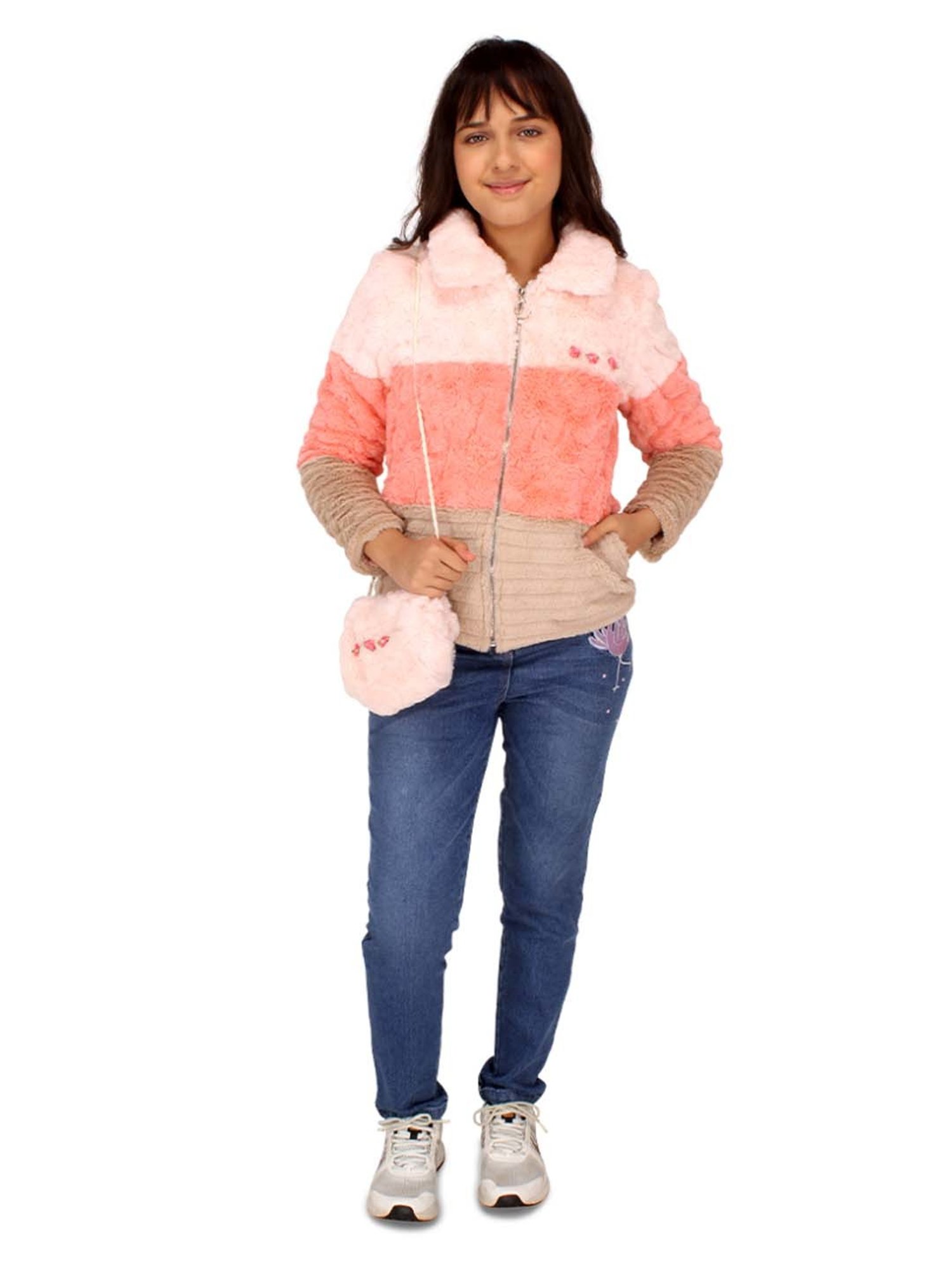 Cutecumber Kids Multicolor Color Block Full Sleeves Jacket