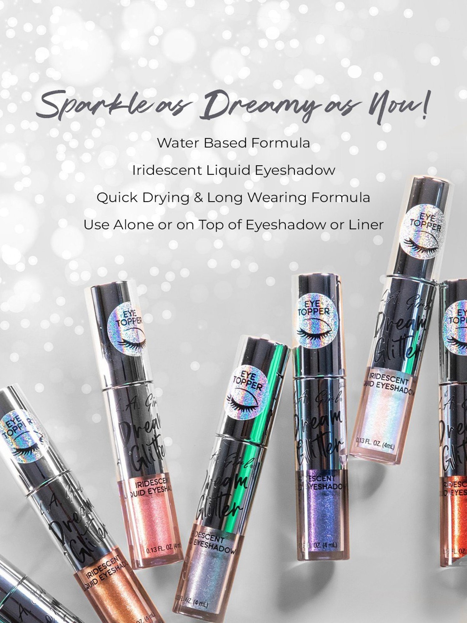 L.A. Girl Dream Glitter Liquid Eyeshadow Golden Rays - 4 ml