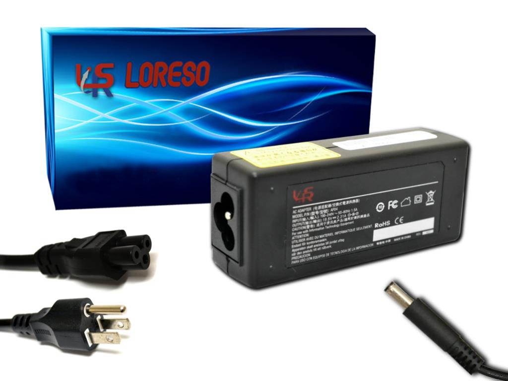 AC Adapter Charger Dell Inspiron 17 (7746), 17 (5748), 17 (5749), 17 (5755), 17 (5758) (Loreso Replacement Part) - 45W, 19.5V