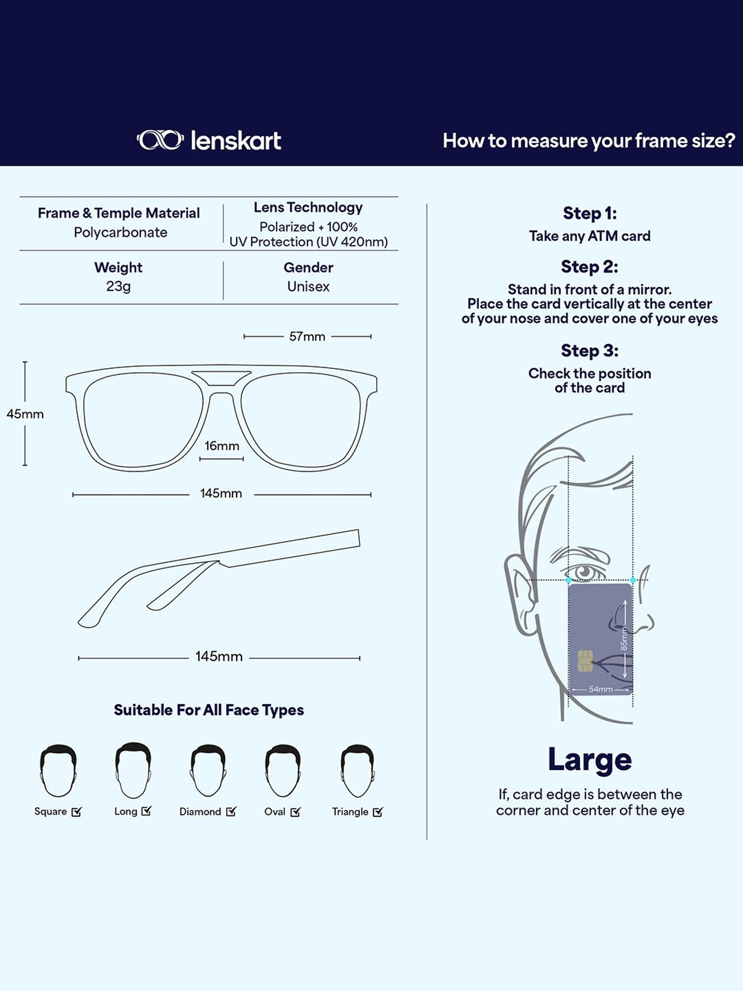Vincent Chase by Lenskart VC S12644 Green Polarized Square Sunglasses