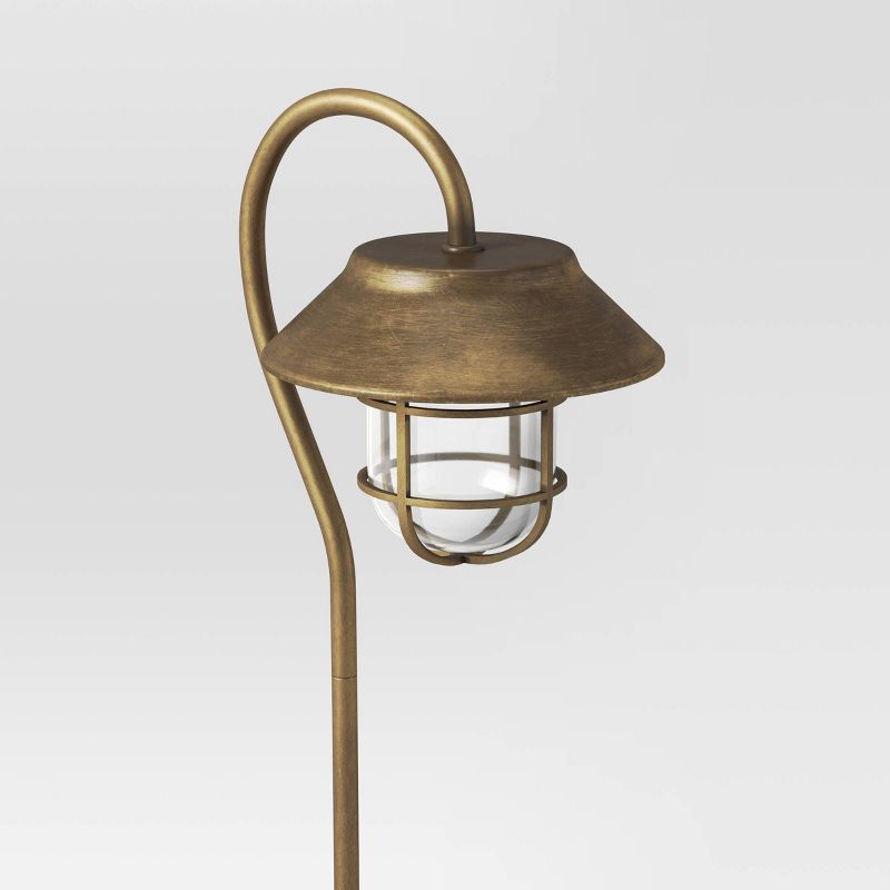 Solar Portable Garden and Pathway Light Amber/White - Techko Maid