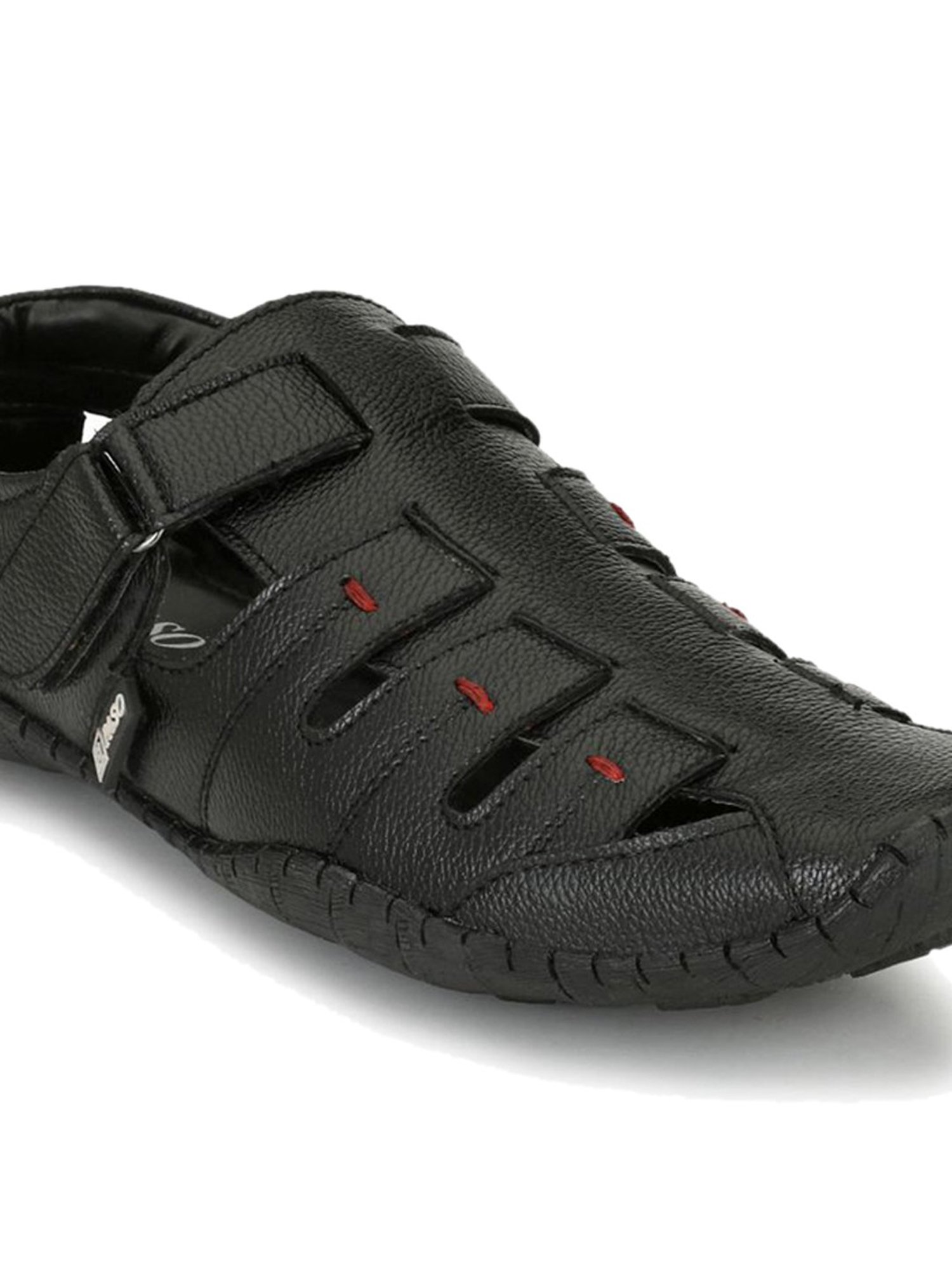 El Paso Black Fisherman Sandals