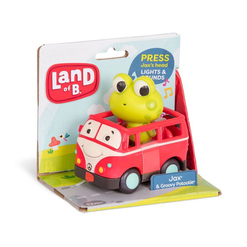 Land of B. Light-Up Toy Frog & Bus - Jax & Groovy Patootie