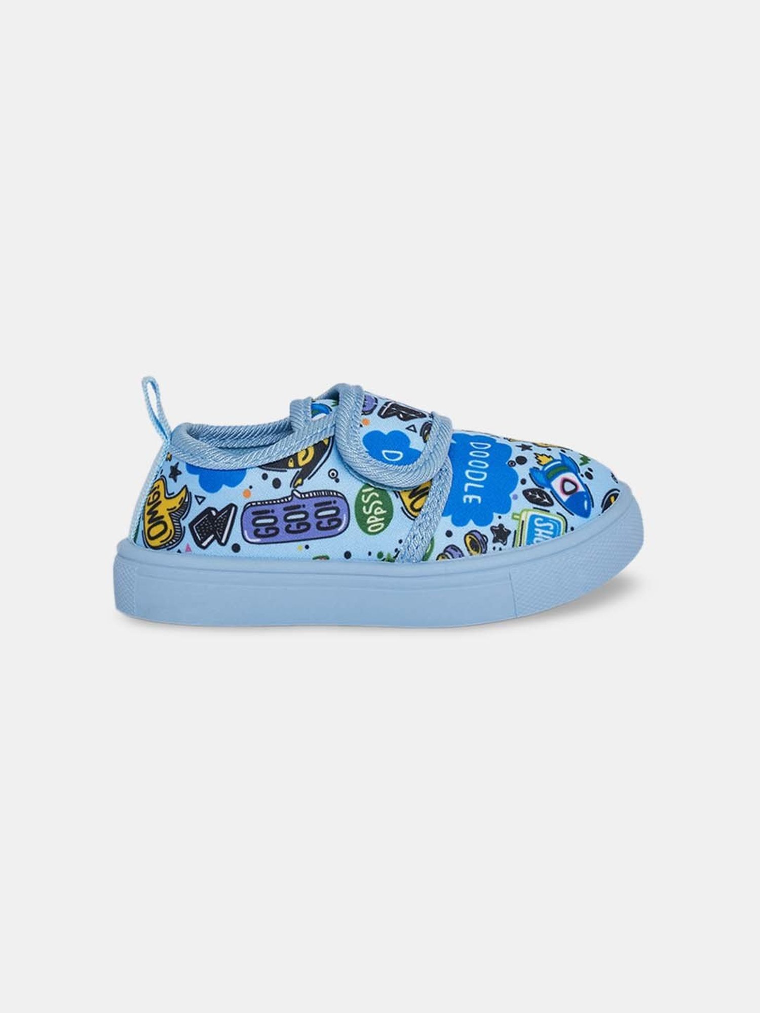 Pantaloons Baby Powder Blue Velcro Shoes