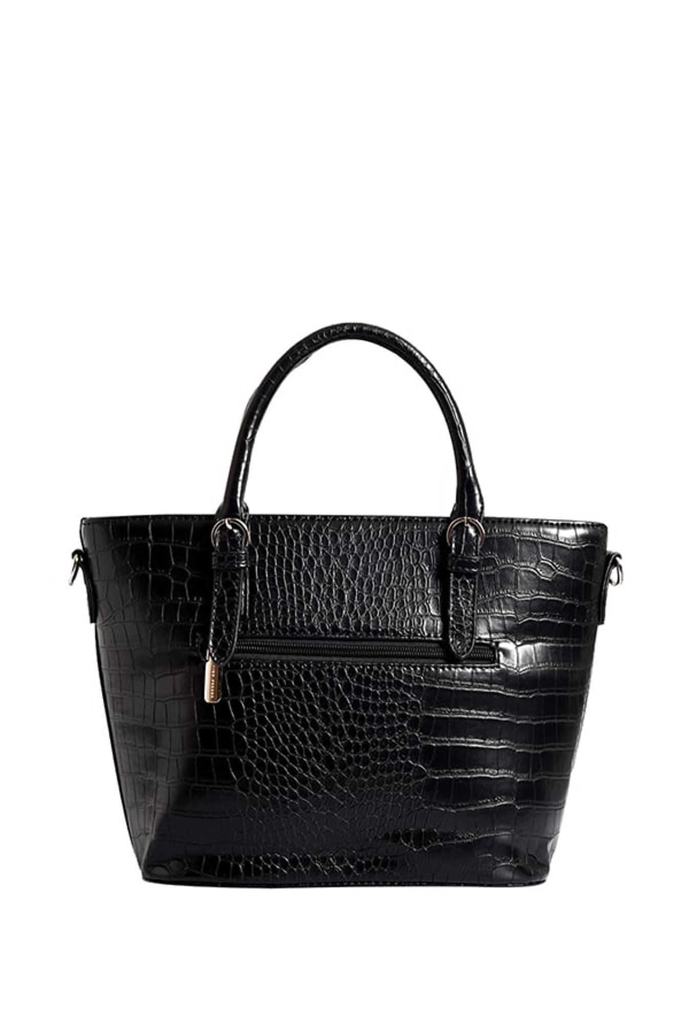 Lino Perros Black Textured Handbag