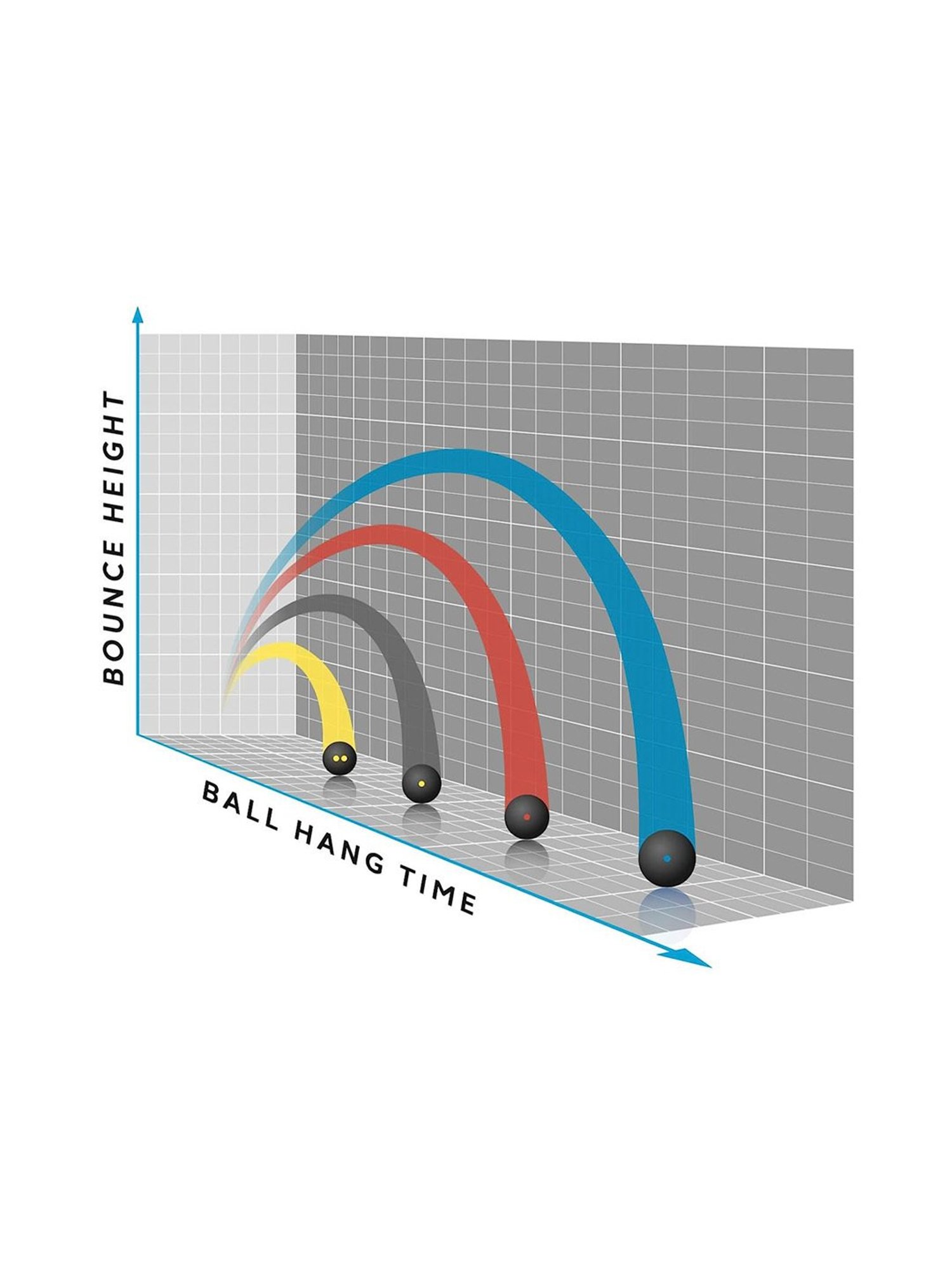 Dunlop Blue Dot Squash Ball (Black) Size - 127.2mm