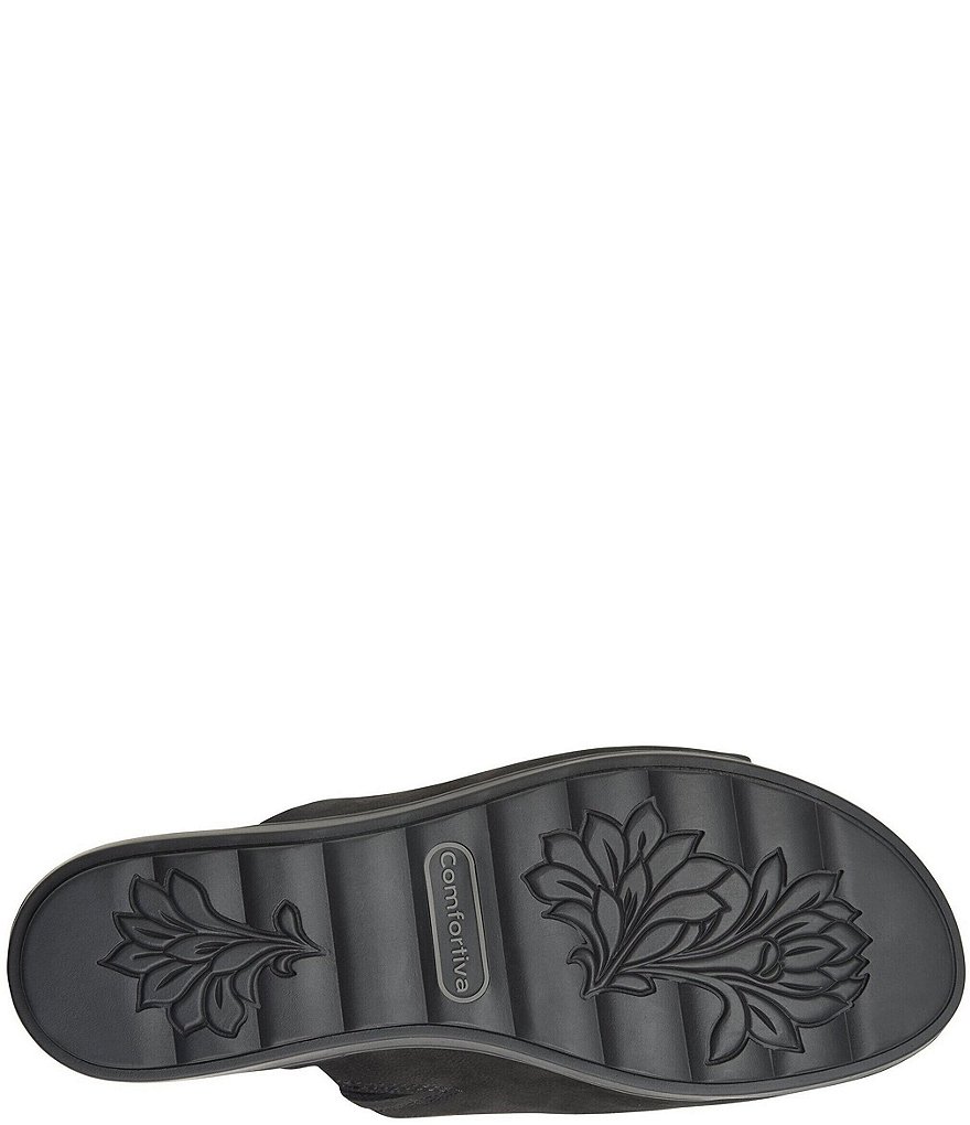 Comfortiva Pax Nubuck Wrapped Wedge Slides